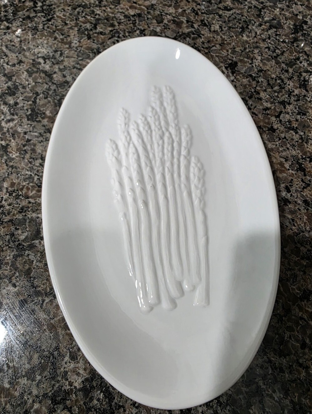 BIA Cordon Bleu Asparagus Serving Platter Dish White